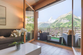 Modern apartment with view over Zermatt